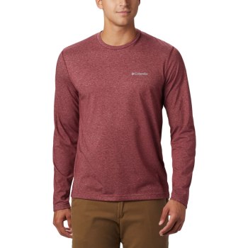 Columbia Thistletown Park Crew Neck Long Sleeve, Sudaderas Rojos Para Hombre | 231769-EHX